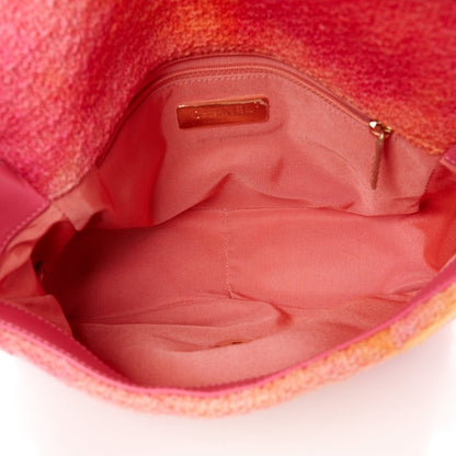 Chanel Tweed Quilted Medium Chanel 19 Flap Coral Pink 5 of 10