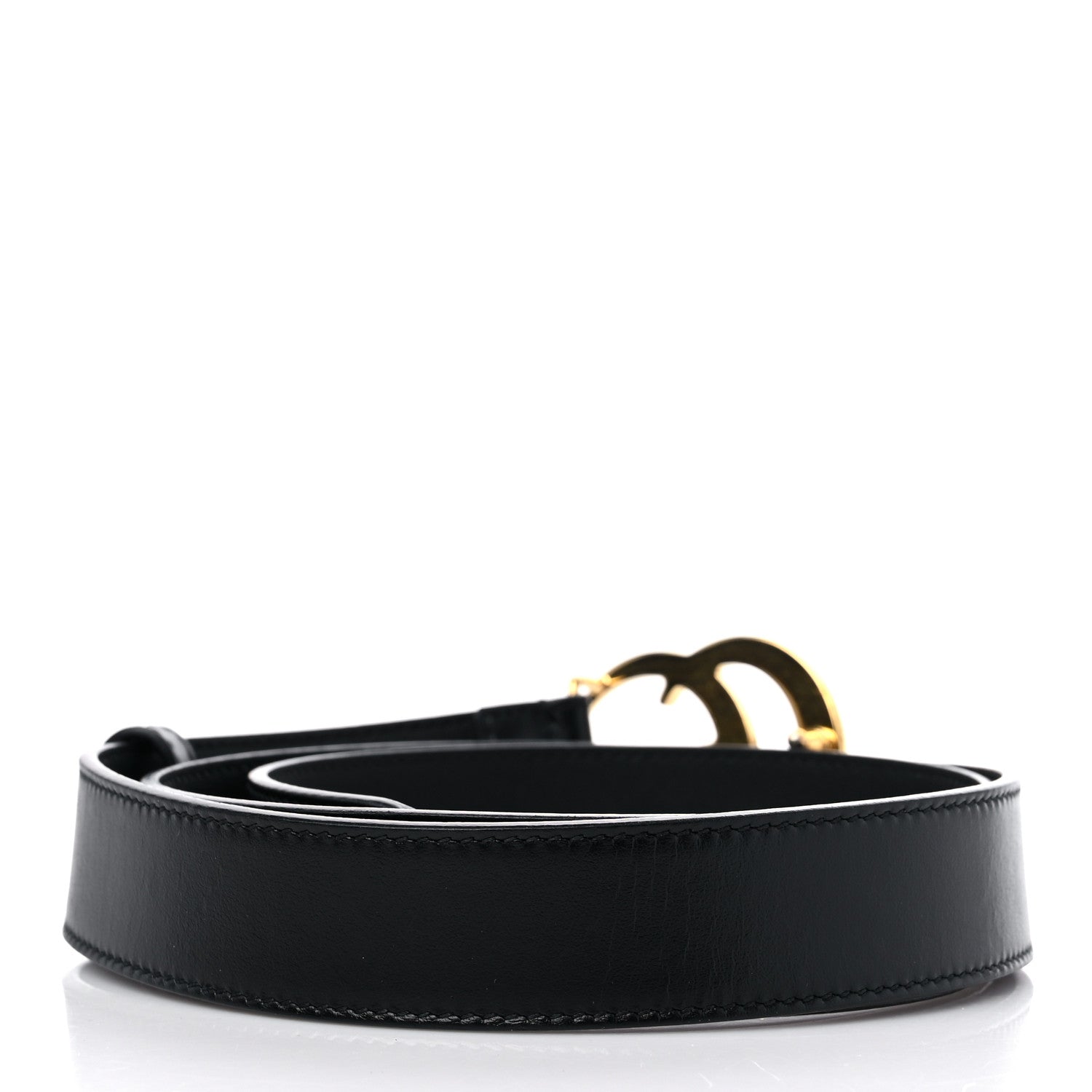 Gucci Plutone Calfskin Double G 30mm Belt 95 38 Black 2 of 6