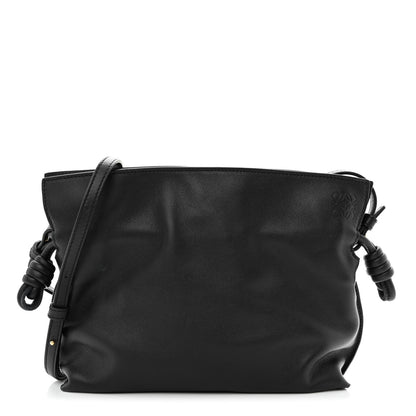 Loewe Calfskin Mini Flamenco Knot Clutch Black 1 of 10