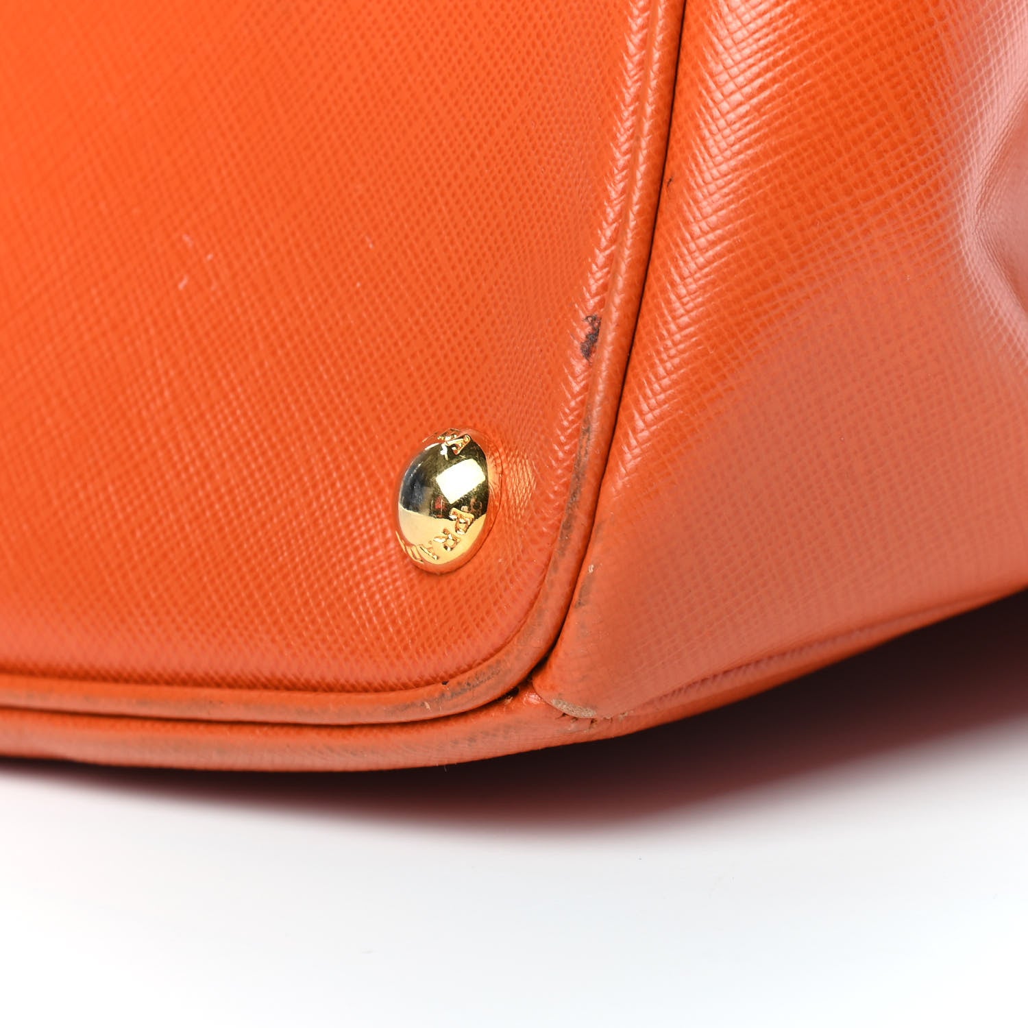 Prada Saffiano Lux Large Tote Papaya 10 of 15