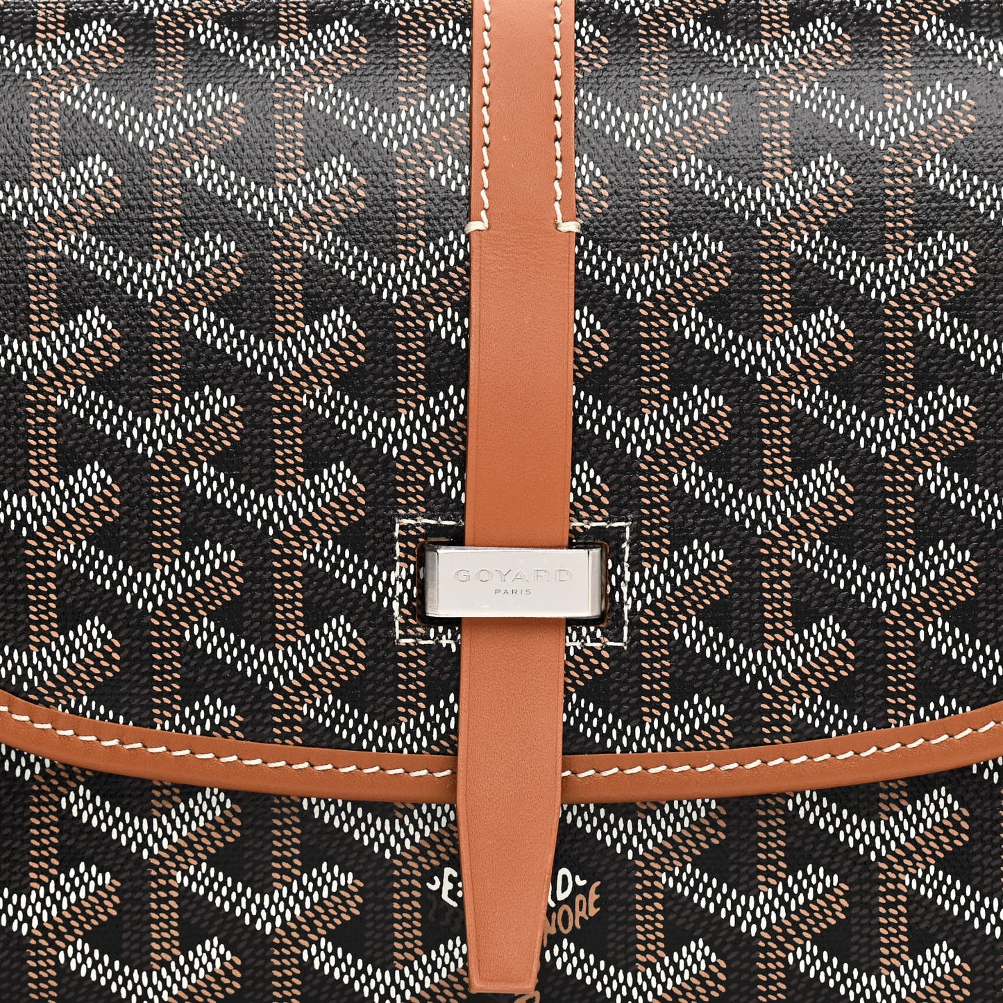 Goyardine Belvedere II PM Messenger Bag Black Gold