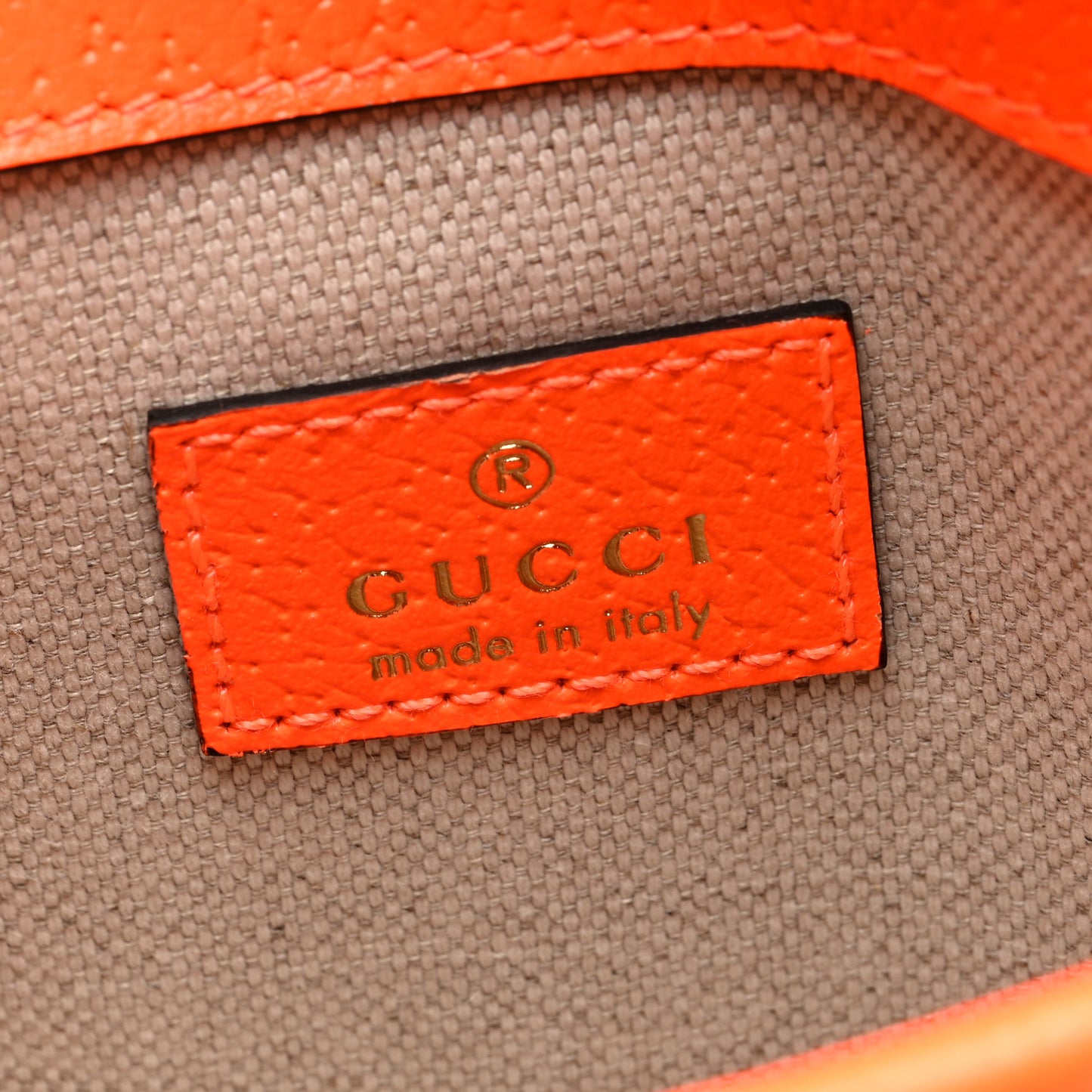 GG Supreme Monogram Web Small Ophidia Belt Bag Beige Ebony Orange