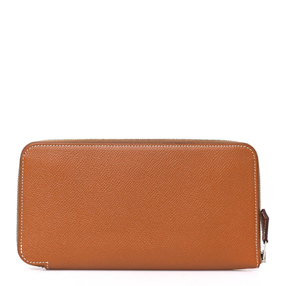 Hermes Epsom Silk'In Wallet Gold Jaune De Naples 1 of 8