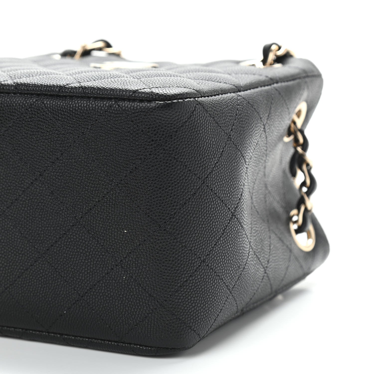 Chanel Caviar Quilted Mini Bucket Bag Black 10 of 11