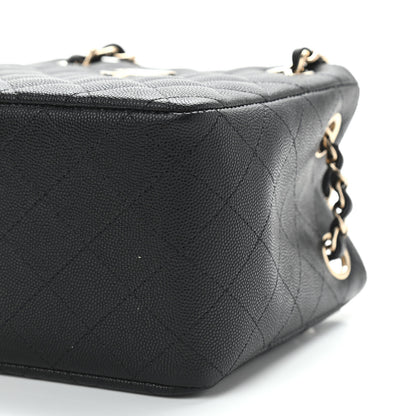 Chanel Caviar Quilted Mini Bucket Bag Black 10 of 11