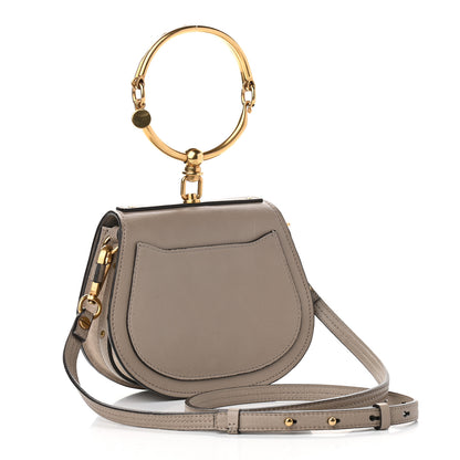 Chloe Calfskin Suede Small Nile Bracelet Bag Motty Grey 3 of 7