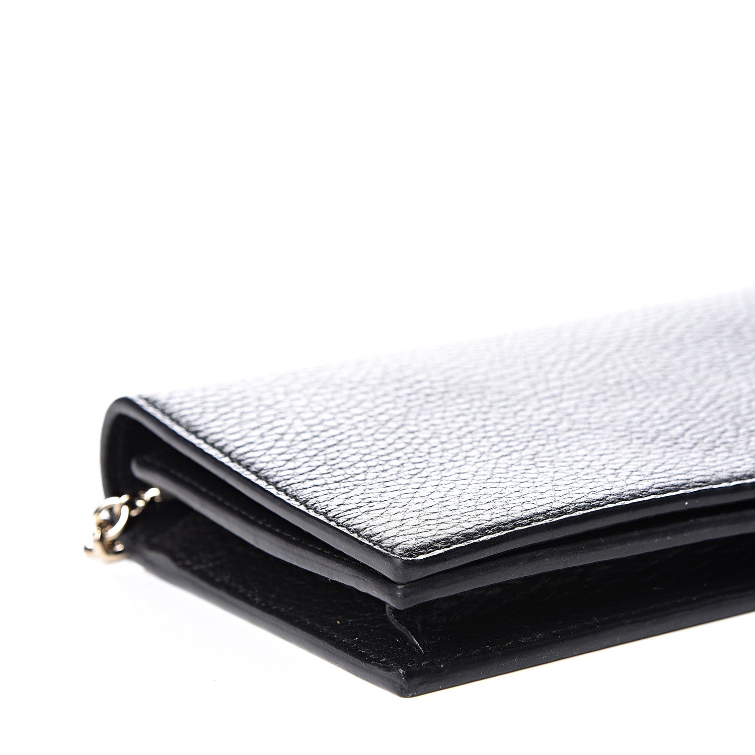 Gucci Dollar Calfskin Medium Betty Chain Wallet Black 6 of 11