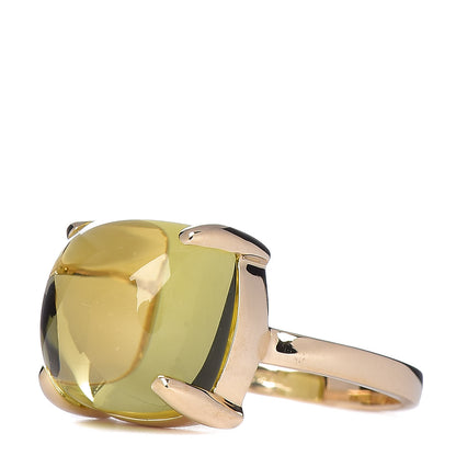 Tiffany Paloma Picasso 18K Yellow Gold Lemon Quartz 12mm Paloma's Sugar Stacks Ring 50 5.5 3 of 6