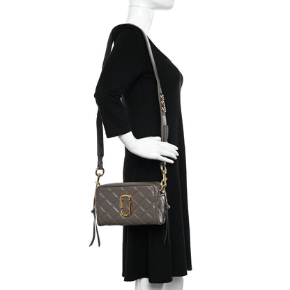 Marc Jacobs Calfskin Quilted The Softshot 21 Bag Loam Soil 2 of 12