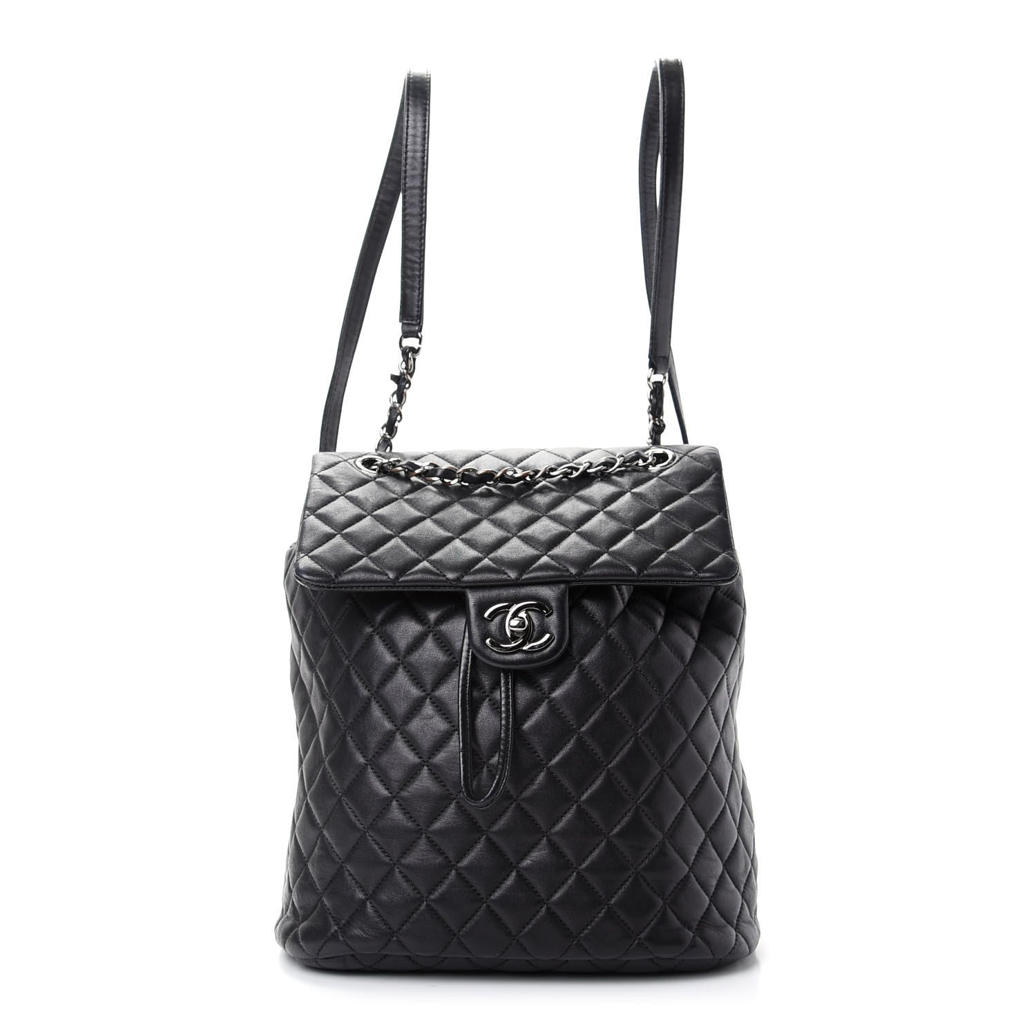 Chanel Lambskin Quilted Large Urban Spirit Backpack Black 1 of 7