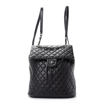 Chanel Lambskin Quilted Large Urban Spirit Backpack Black 1 of 7