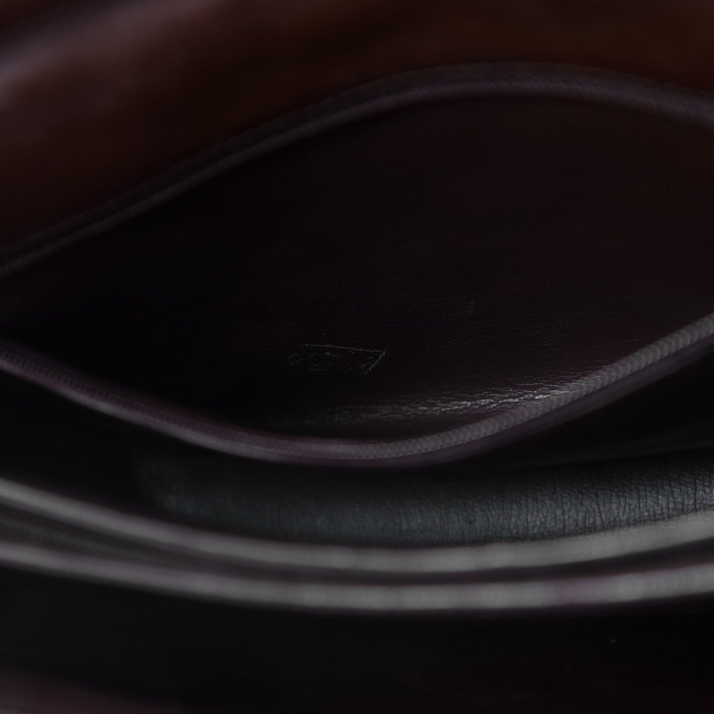 Lambskin Quilted Jumbo Single Flap Brown
