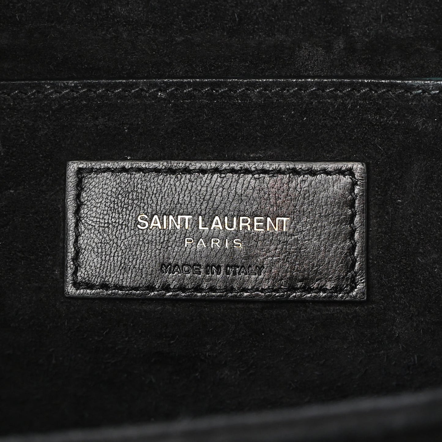 Smooth Calfskin Suede Medium Bellechasse Black