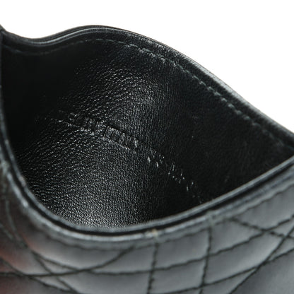 Christian Dior Lambskin Cannage Lady Dior Card Holder Black 6 of 7