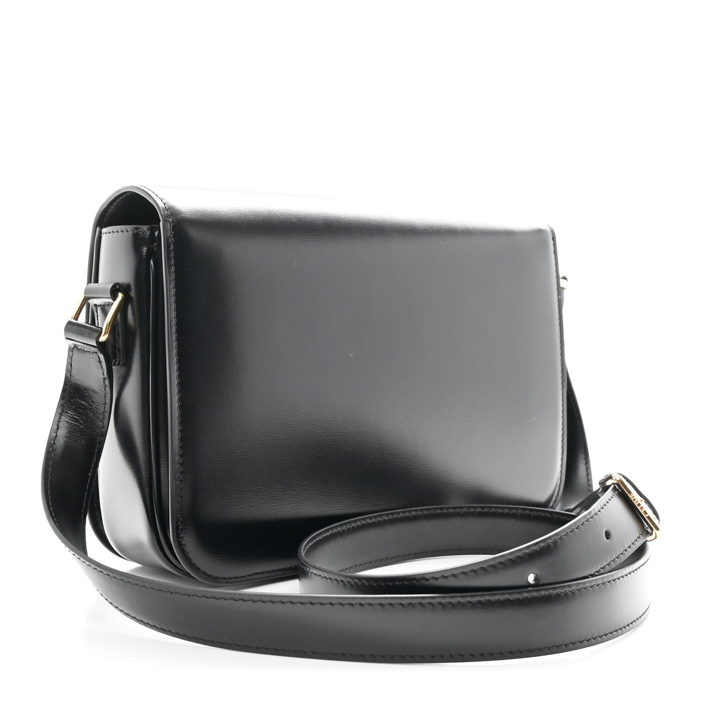 Shiny Calfskin Medium Triomphe Black