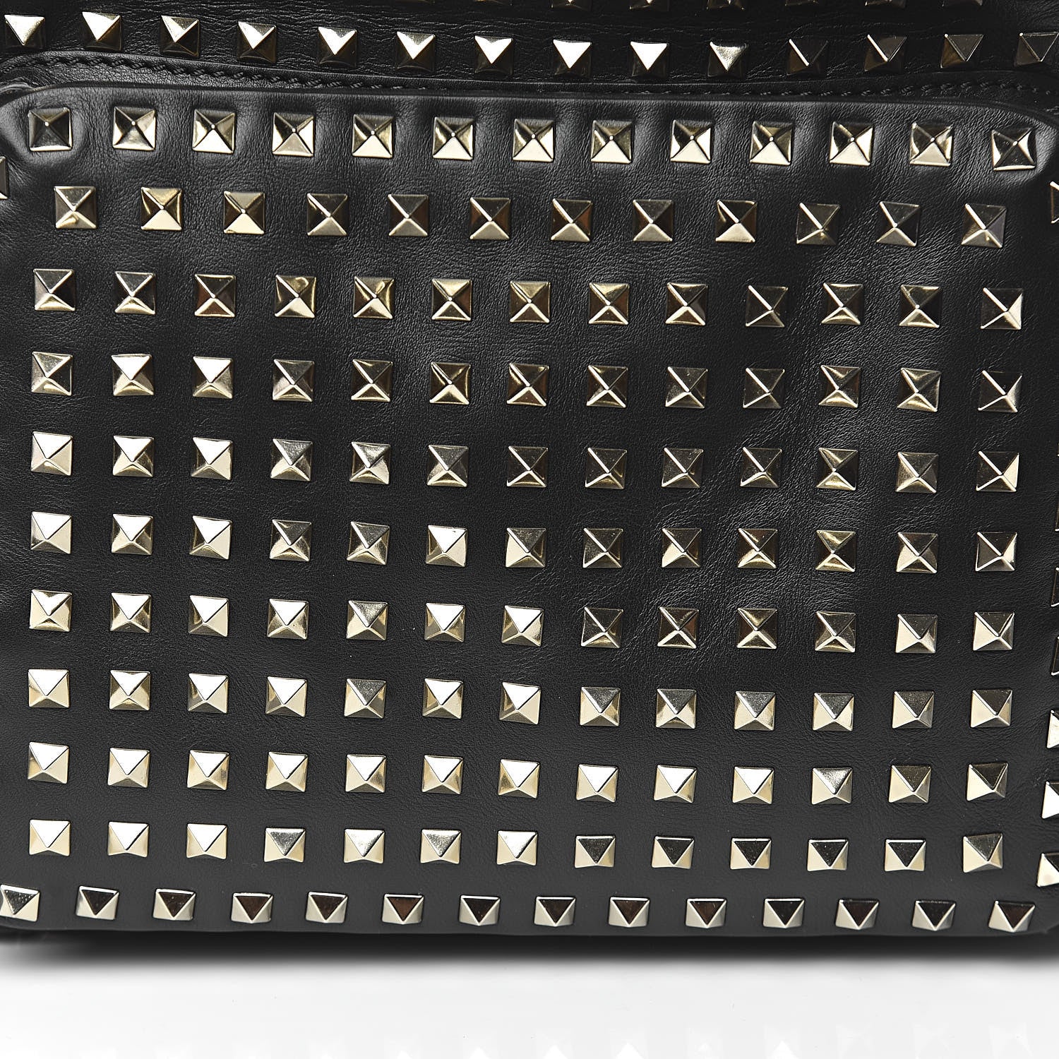 Valentino Garavani Calfskin Medium Rockstud All Over Backpack Black 9 of 9