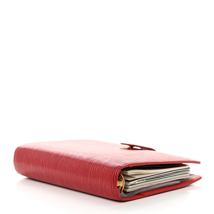 Louis Vuitton Epi Medium Ring Agenda Cover Rouge 4 of 8