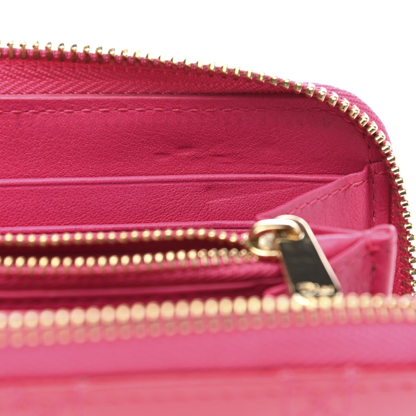 Patent Cannage Lady Dior Continental Wallet