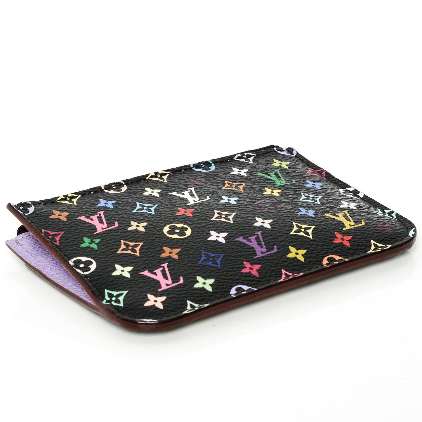 Monogram Multicolor Key Pouch Black Violet
