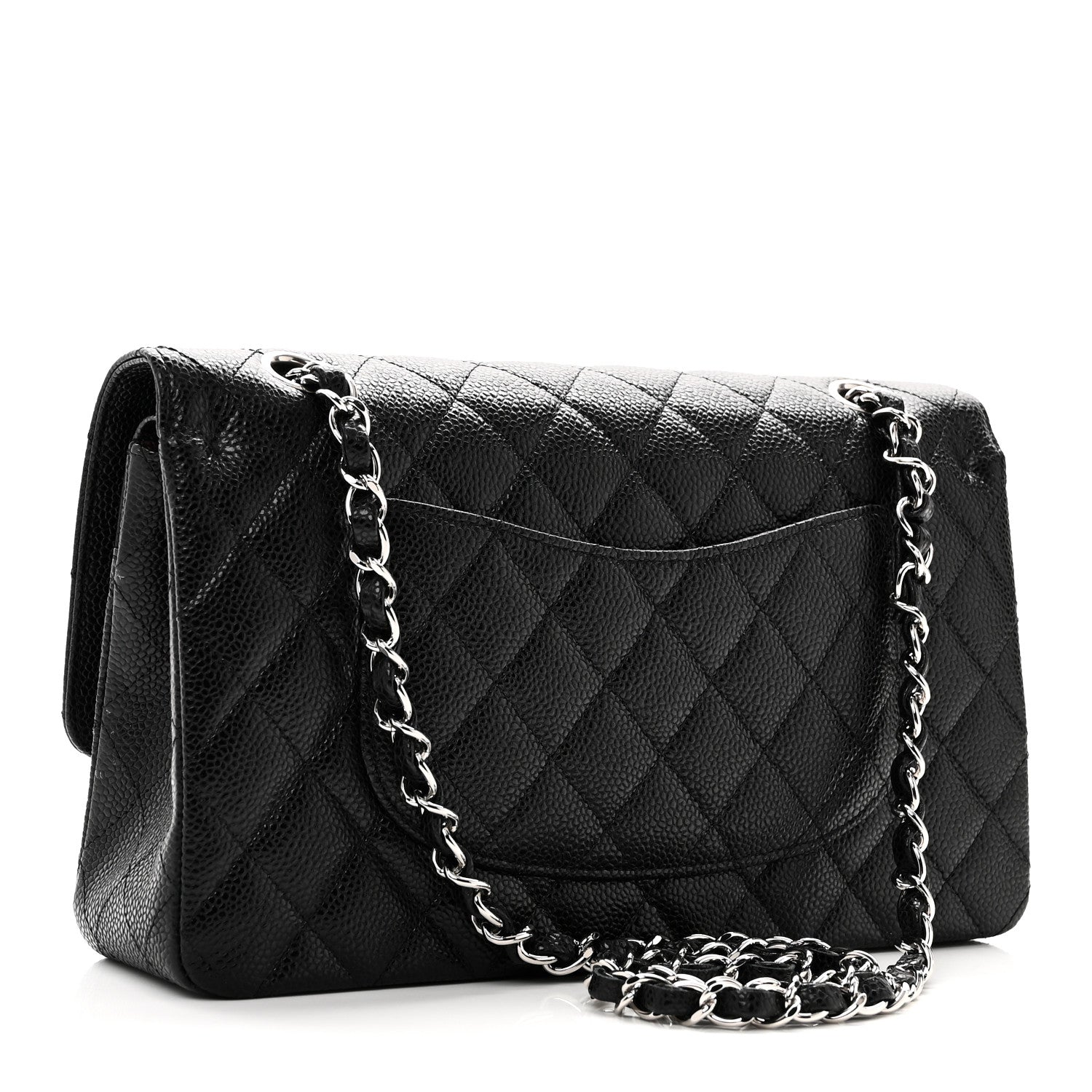 Chanel Caviar Quilted Medium Double Flap Black 3 of 10