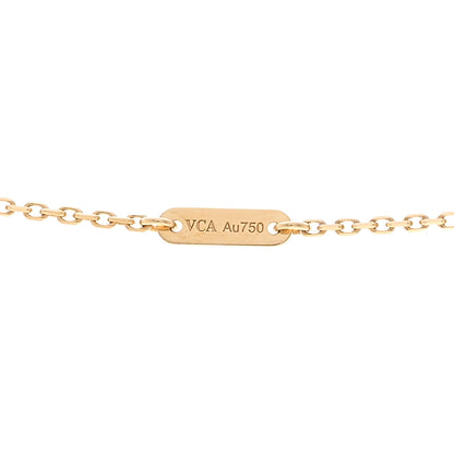 Van Cleef & Arpels 18K Yellow Gold Diamond Mini Frivole Pendant Necklace 5 of 6