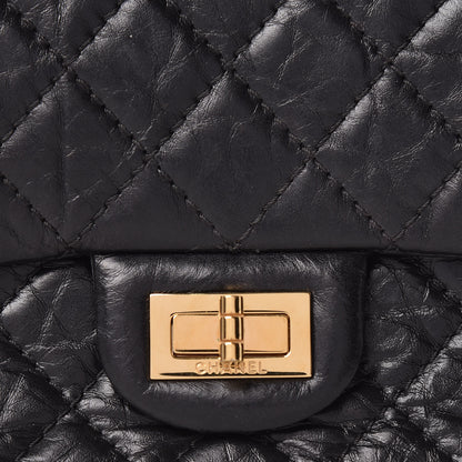 Chanel Aged Calfskin Quilted 2.55 Reissue Mini Flap Black 9 of 14