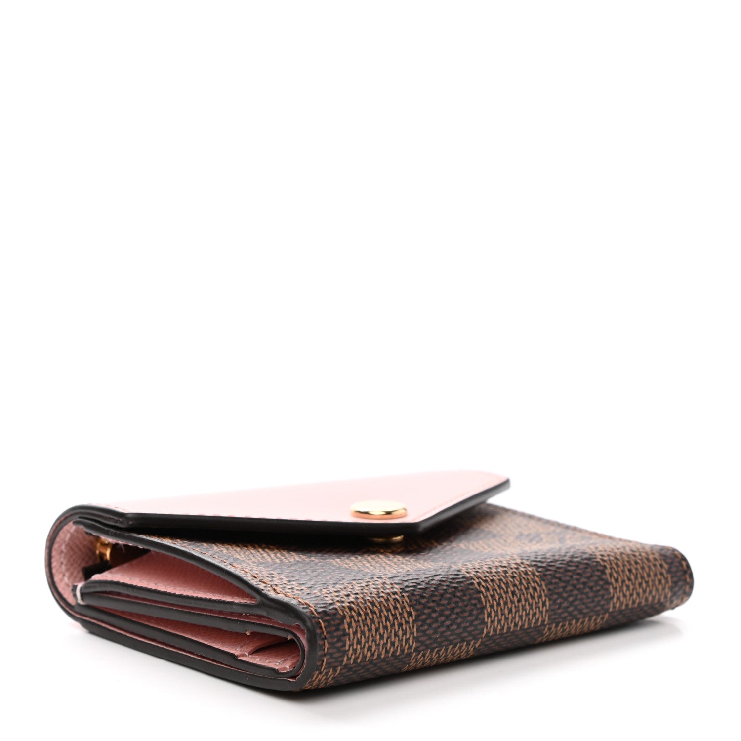 Louis Vuitton Damier Ebene Zoe Wallet Rose Ballerine 4 of 7