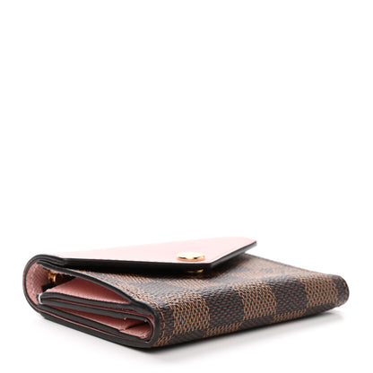 Louis Vuitton Damier Ebene Zoe Wallet Rose Ballerine 4 of 7