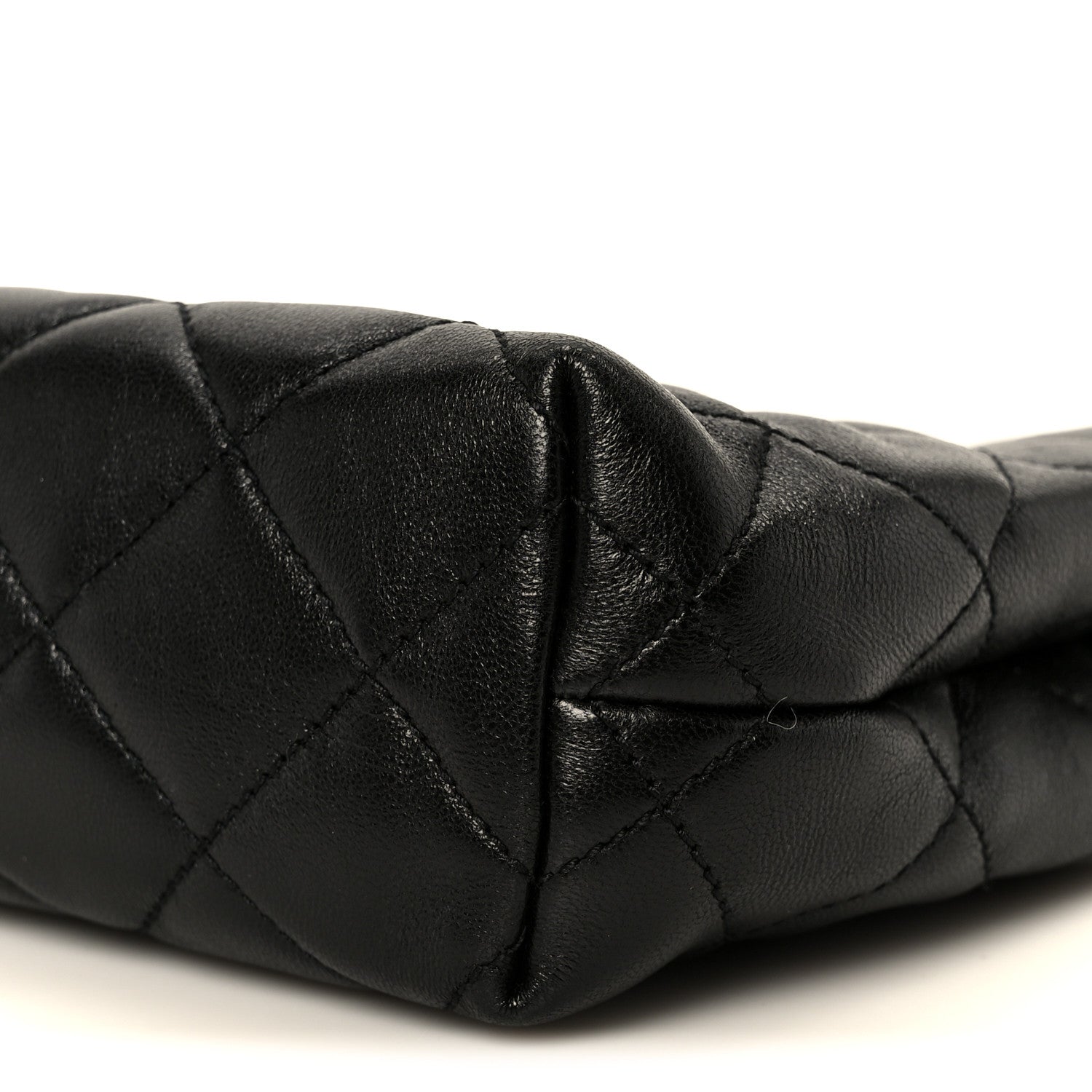 Saint Laurent Lambskin Quilted Cassandre Cosmetic Pouch Black 11 of 11