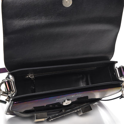 Proenza Schouler PS11 Holographic Patent Mini Classic Shoulder Bag Oil Slick 5 of 8