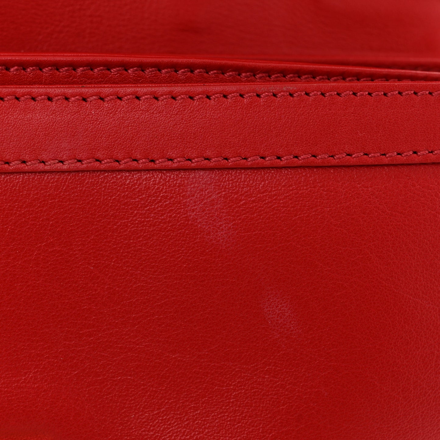 Calfskin Medusa Chain Clutch Red