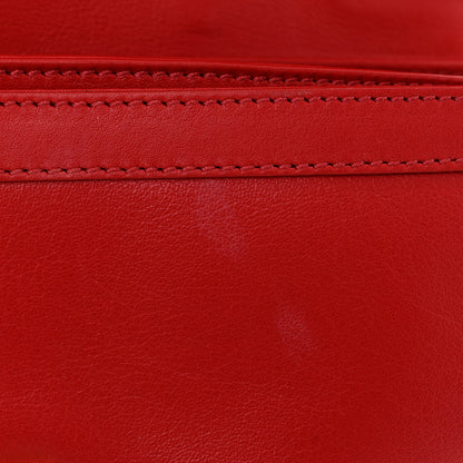 Versace Calfskin Medusa Chain Clutch Red 12 of 13