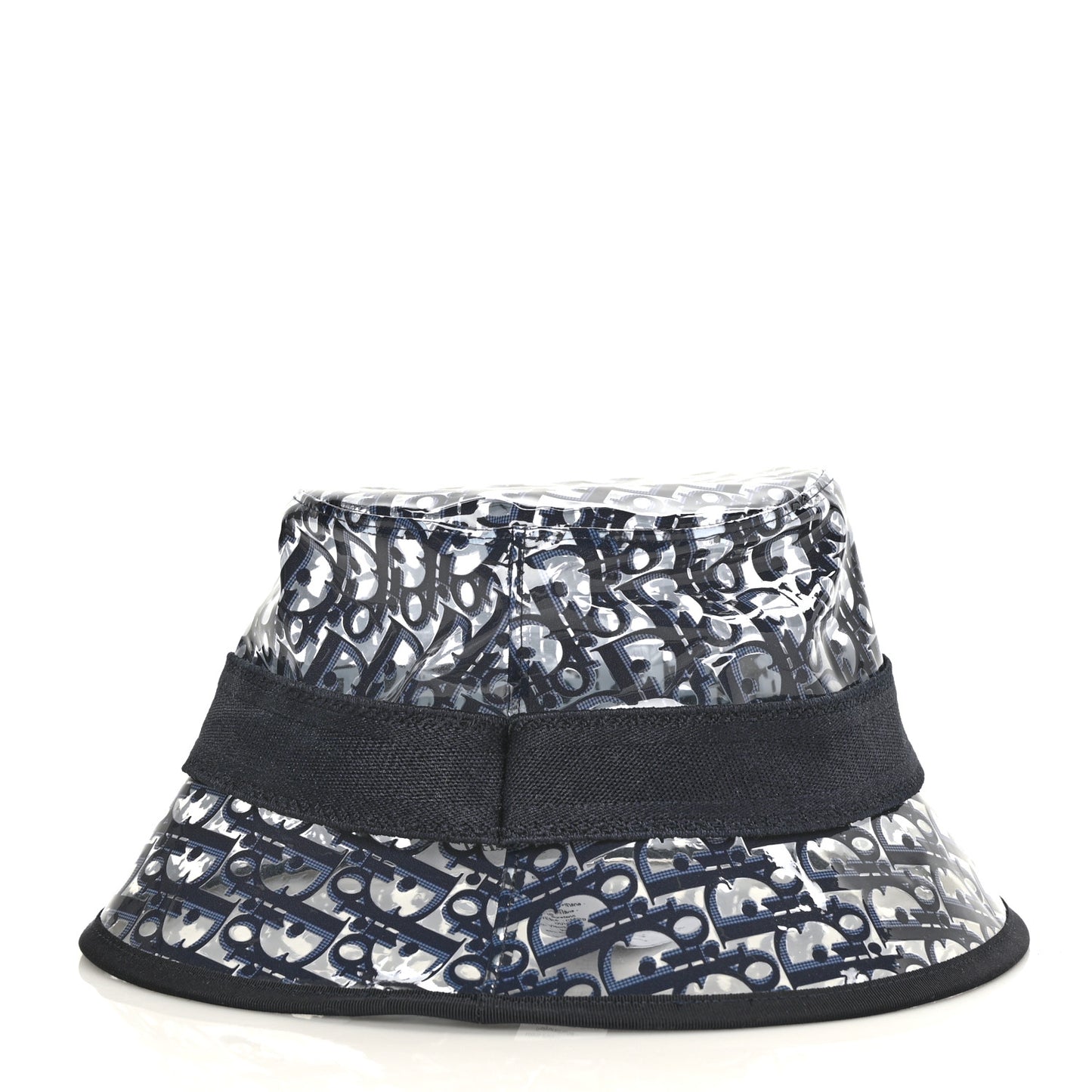 PVC Oblique Bob French Bucket Hat 58 Bleu