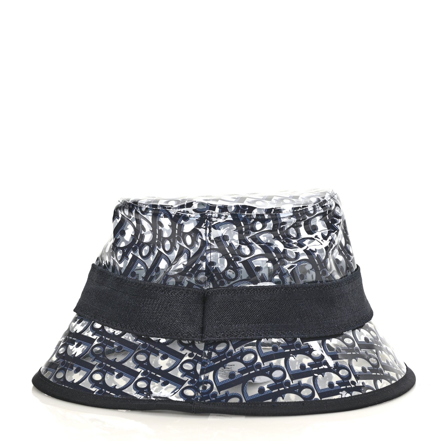 Christian Dior PVC Oblique Bob French Bucket Hat 58 Bleu 4 of 7