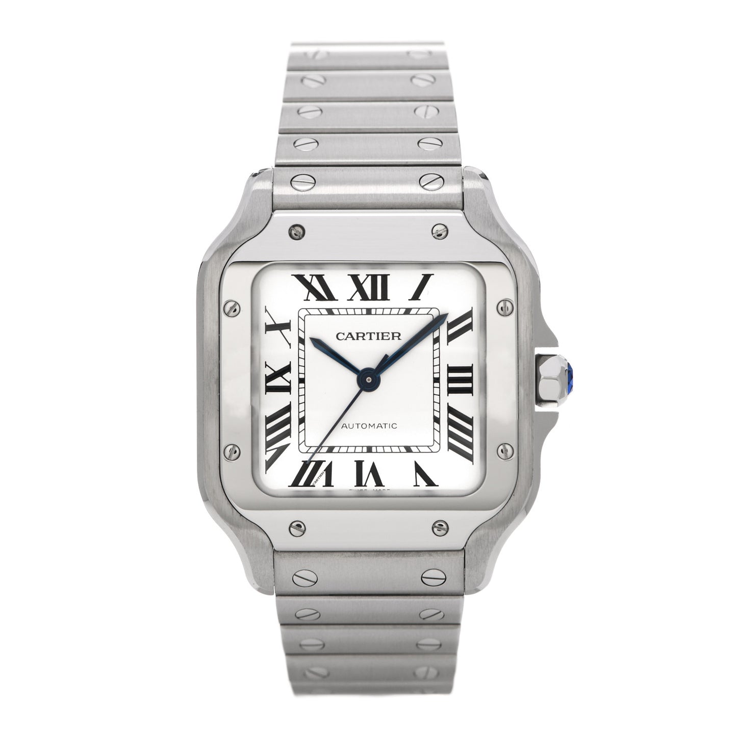 Stainless Steel 35mm Santos de Cartier Automatic Watch