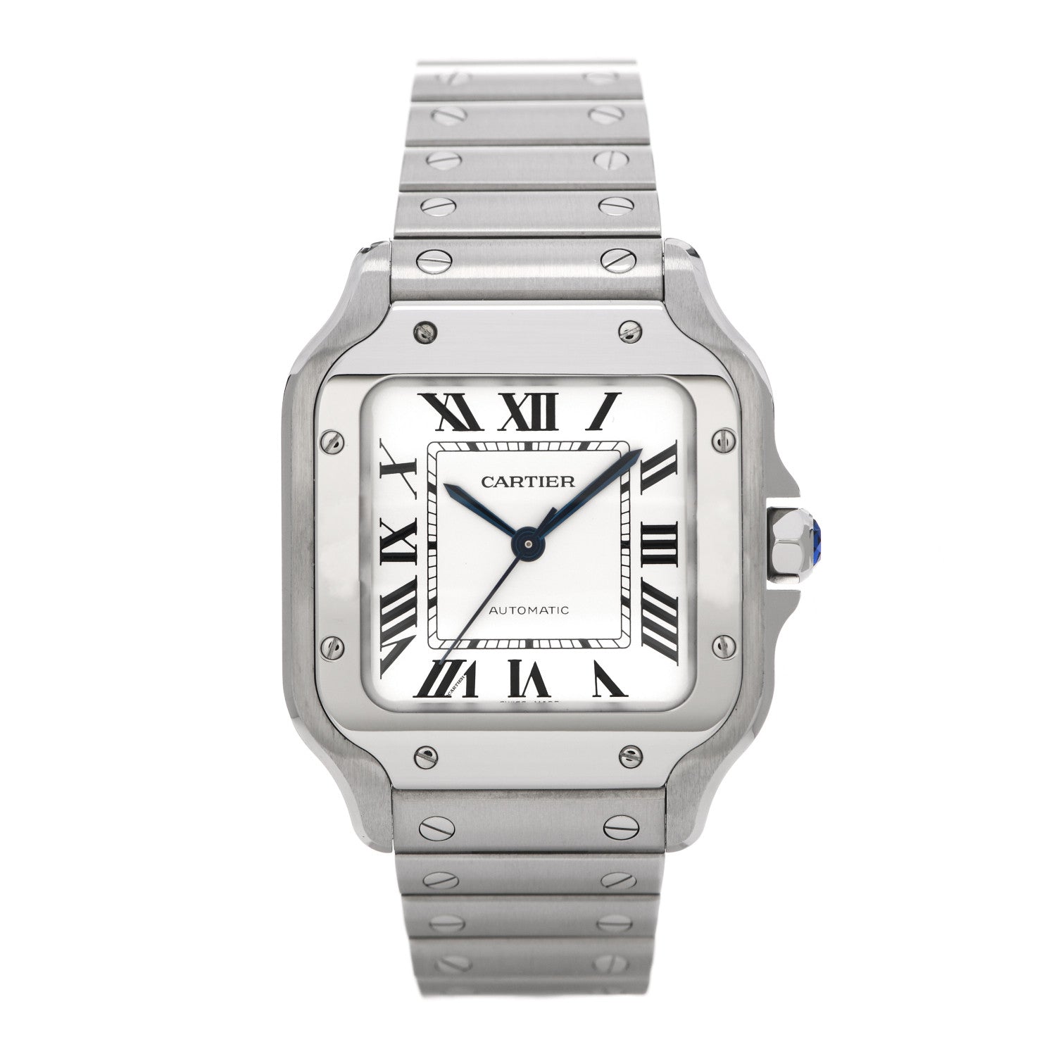 Cartier Stainless Steel 35mm Santos de Cartier Automatic Watch 1 of 5
