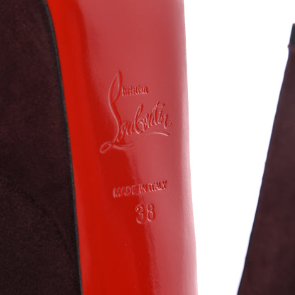 Christian Louboutin Suede Alta Vicky 160 Pumps 38 Cramoisi 6 of 8