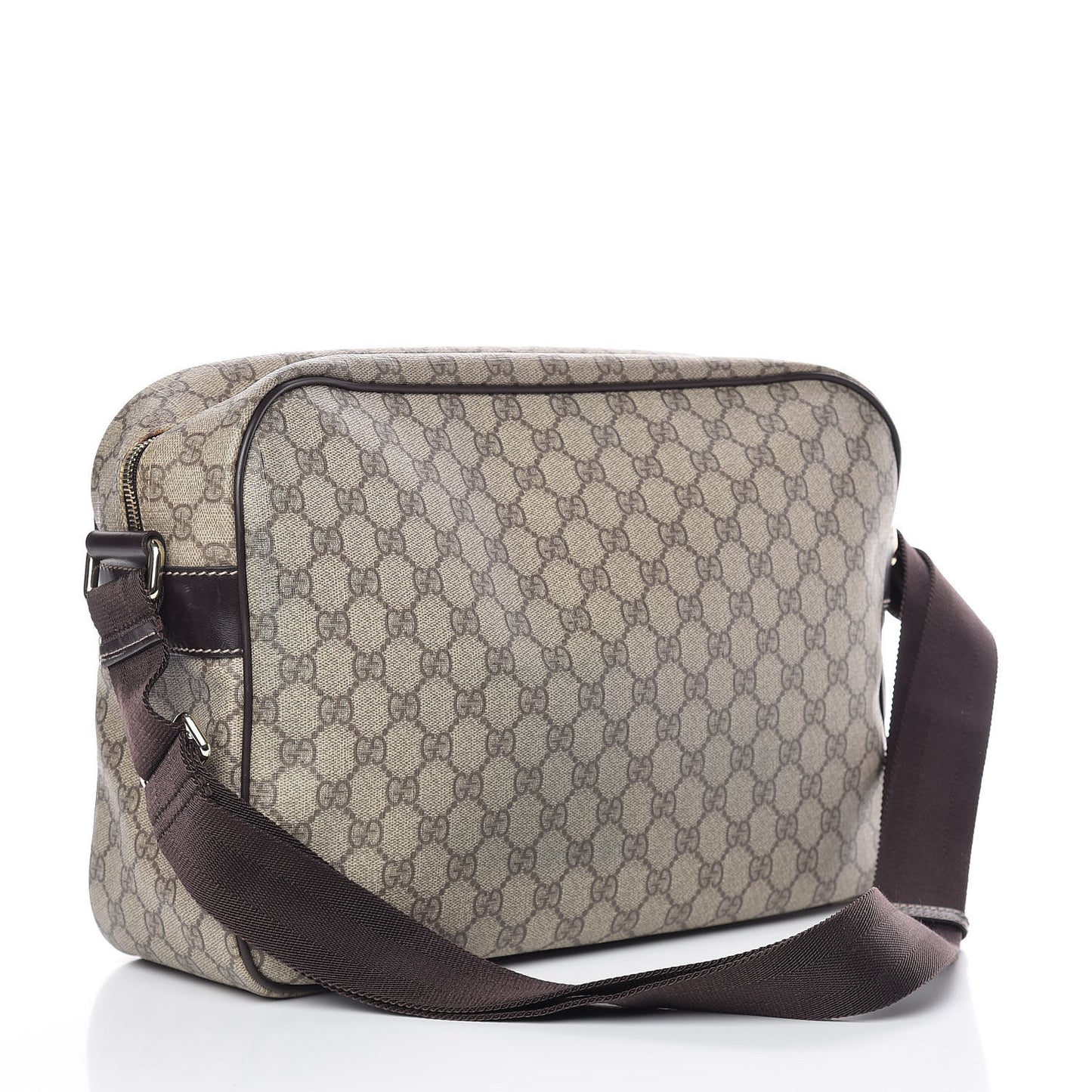 GG Plus Monogram Large Messenger Bag Dark Brown