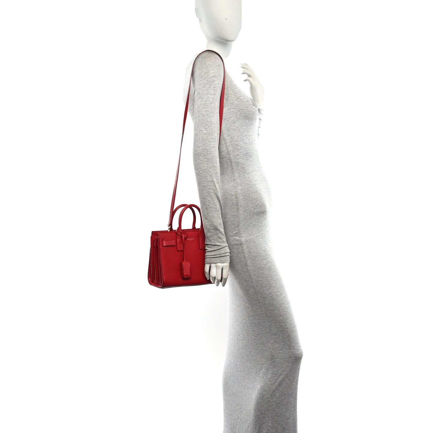 Calfskin Nano Sac De Jour Lipstick Red