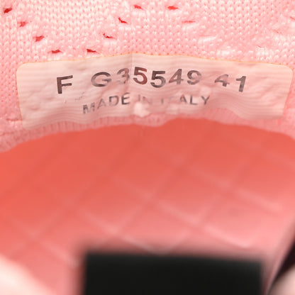 Chanel Mixed Fibers Quilted Womens CC Sneakers 41 Light Pink 7 of 8