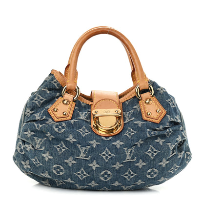 Louis Vuitton Monogram Denim Pleaty Blue 2 of 20