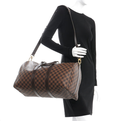 Louis Vuitton Damier Ebene Keepall Bandouliere 45 2 of 12