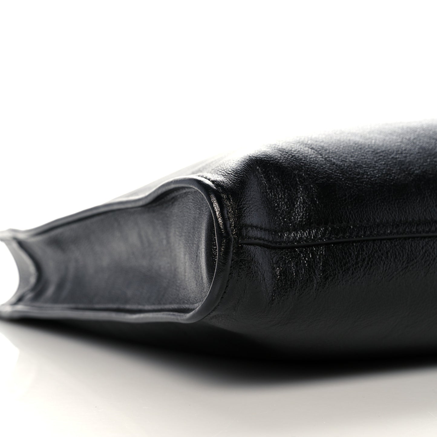 Calfskin Large Rajah Chain Tote Black