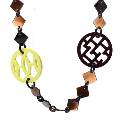 Hermes Buffalo Horn Lacquer Deva Necklace 4 of 5