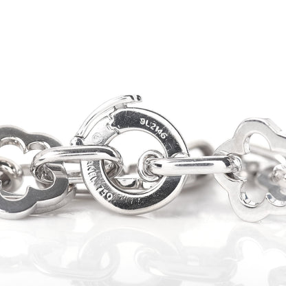 Chanel 18K White Gold Camellia Charm Bracelet 4 of 4