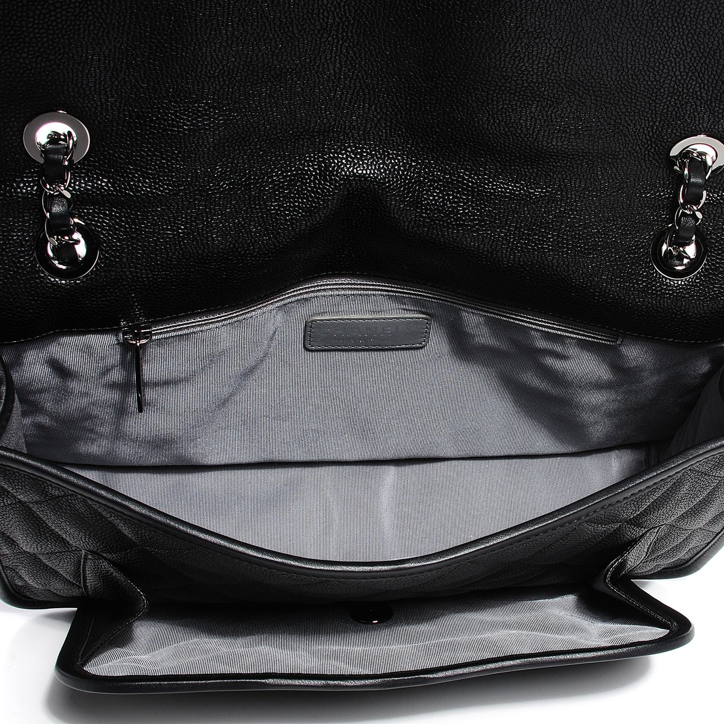 Caviar French Riviera Large Flap Black