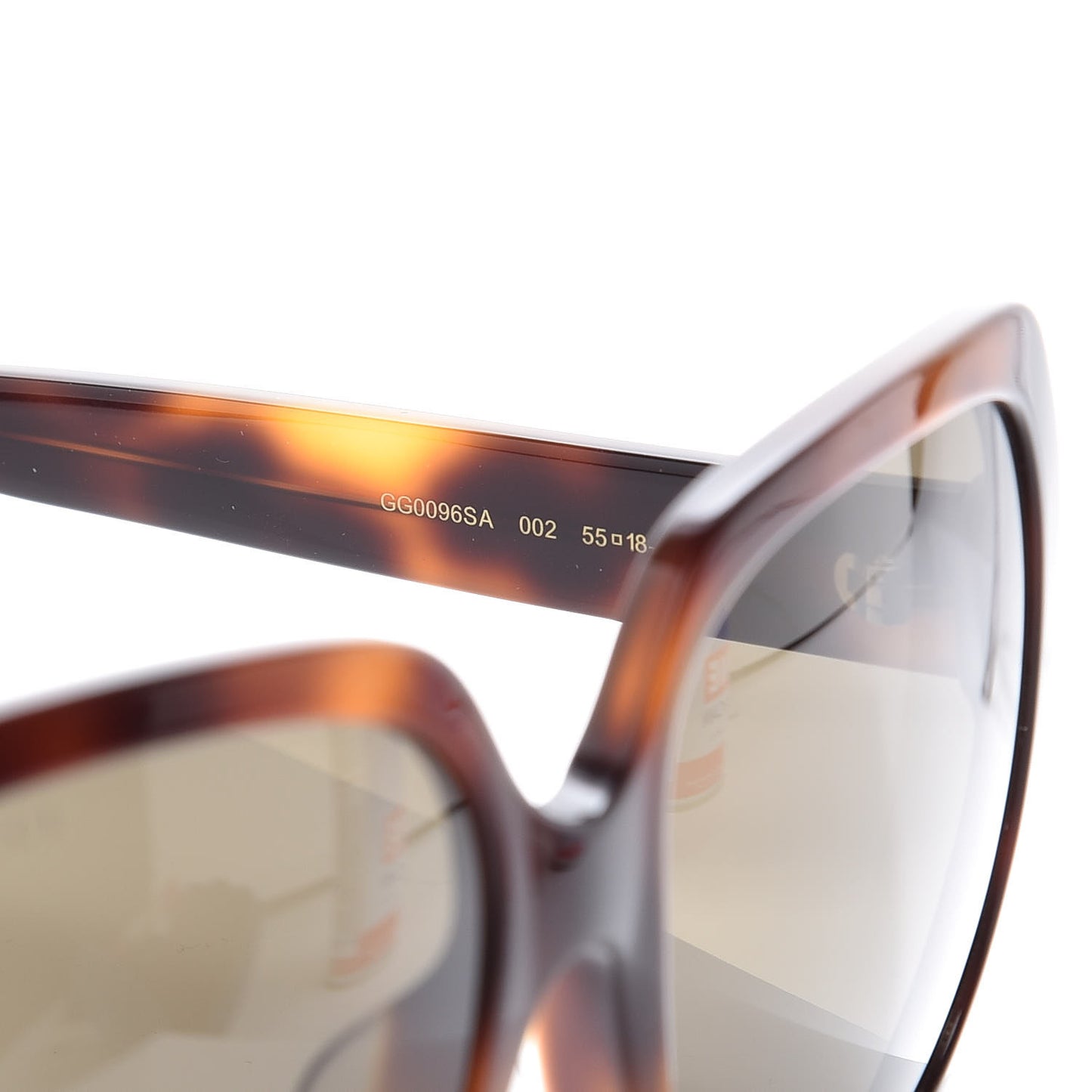 Acetate Square GG 0096SA Sunglasses Havana