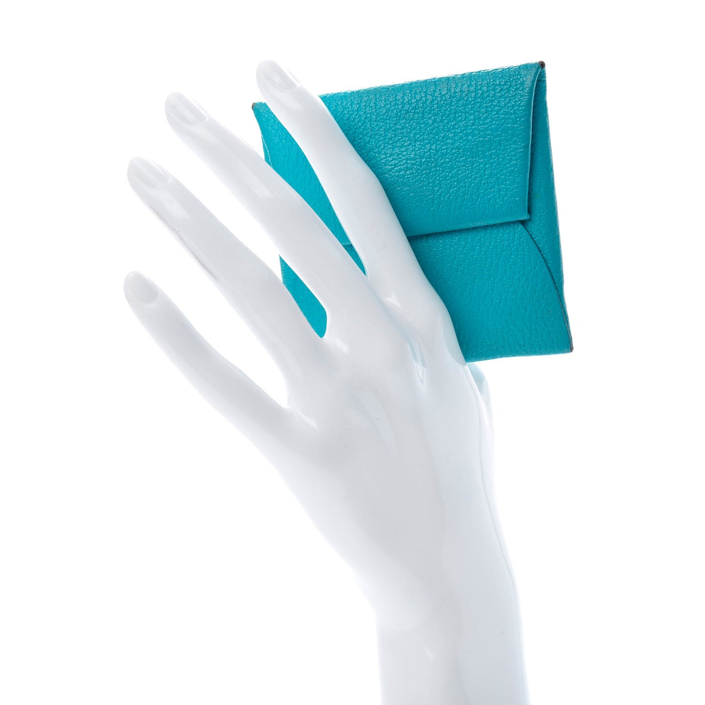 Chevre Mysore Bastia Coin Purse Turquoise