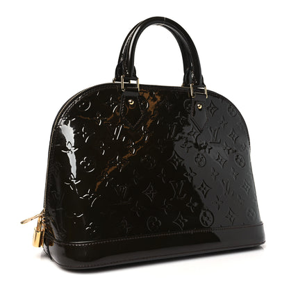 Louis Vuitton Vernis Alma PM Terre D'Ombre 3 of 9