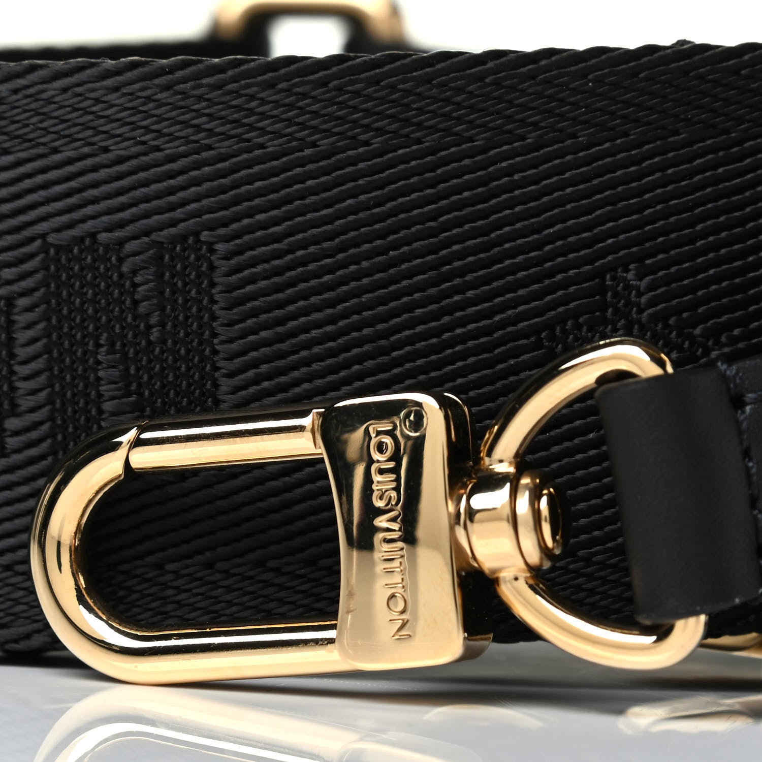 Louis Vuitton Nylon Petite Malle Souple Shoulder Strap Black 3 of 4